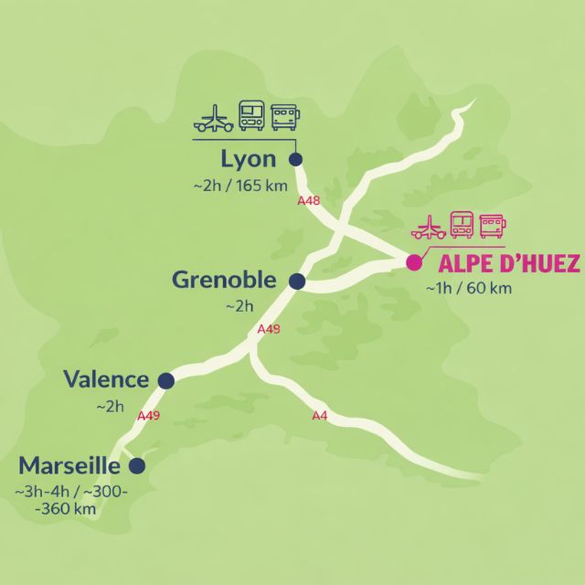 carte alpe d'huez