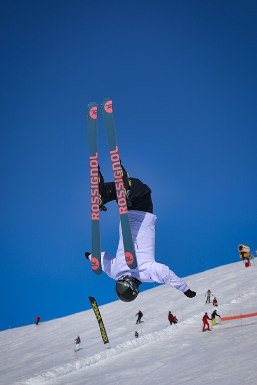 snowpark skieur