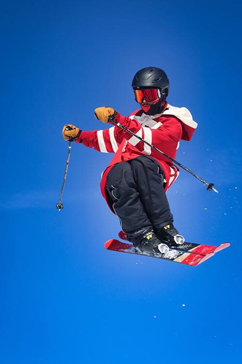 snowpark skieur