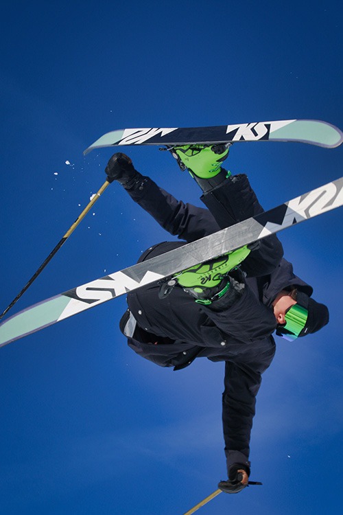 snowpark skieur