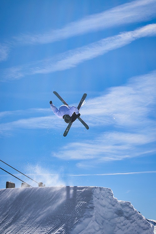 snowpark skieur