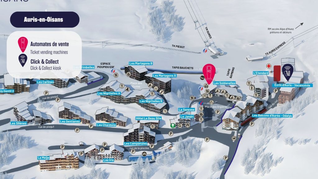 Plan automates de vente Auris en Oisans