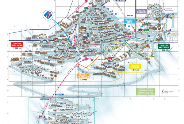 plan station alpe d'huez