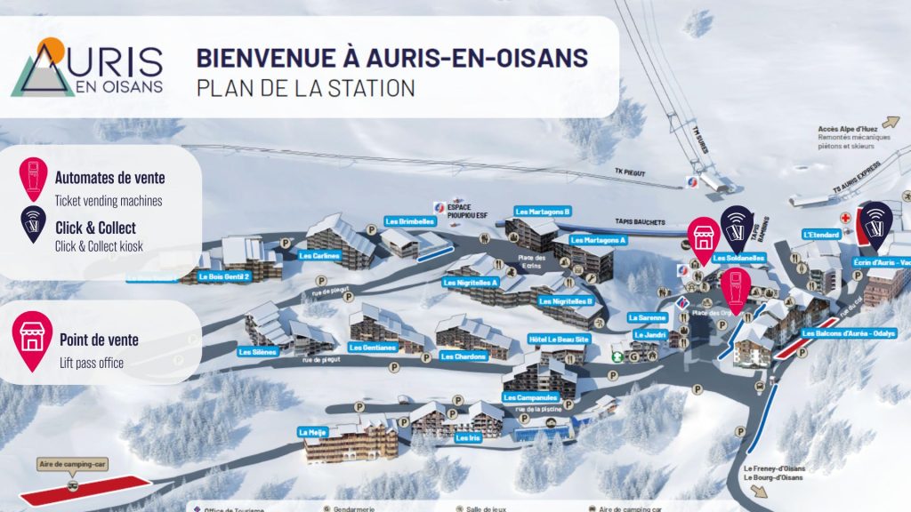 Plan automates de vente Auris en Oisans