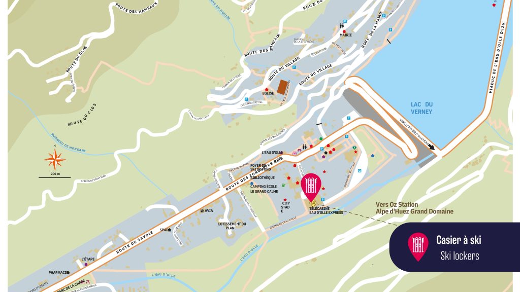 plan casier à ski allemond